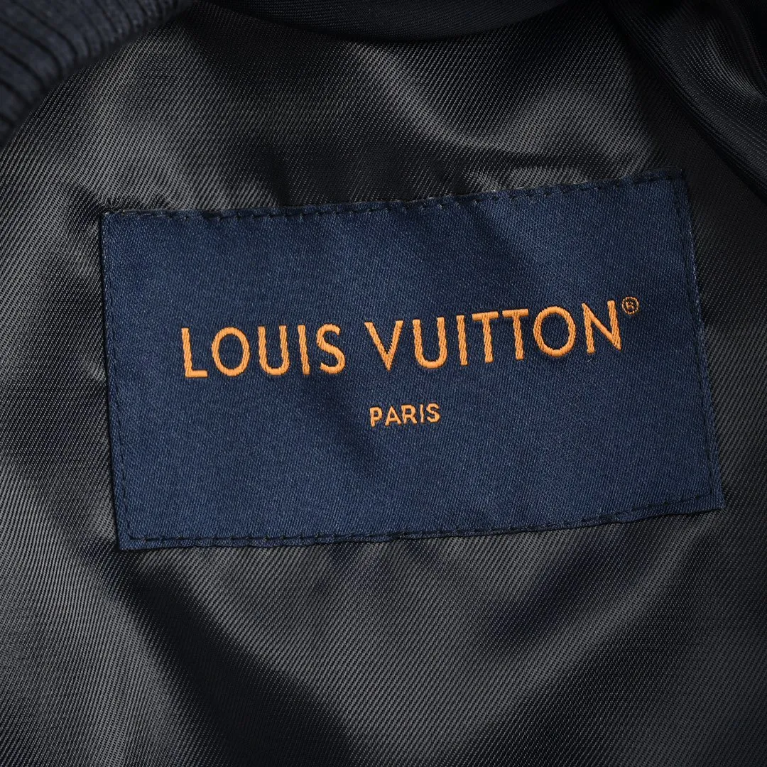 Louis Vuitton/Louis Vuitton 24Fw conch embroidered letter logo baseball jacket